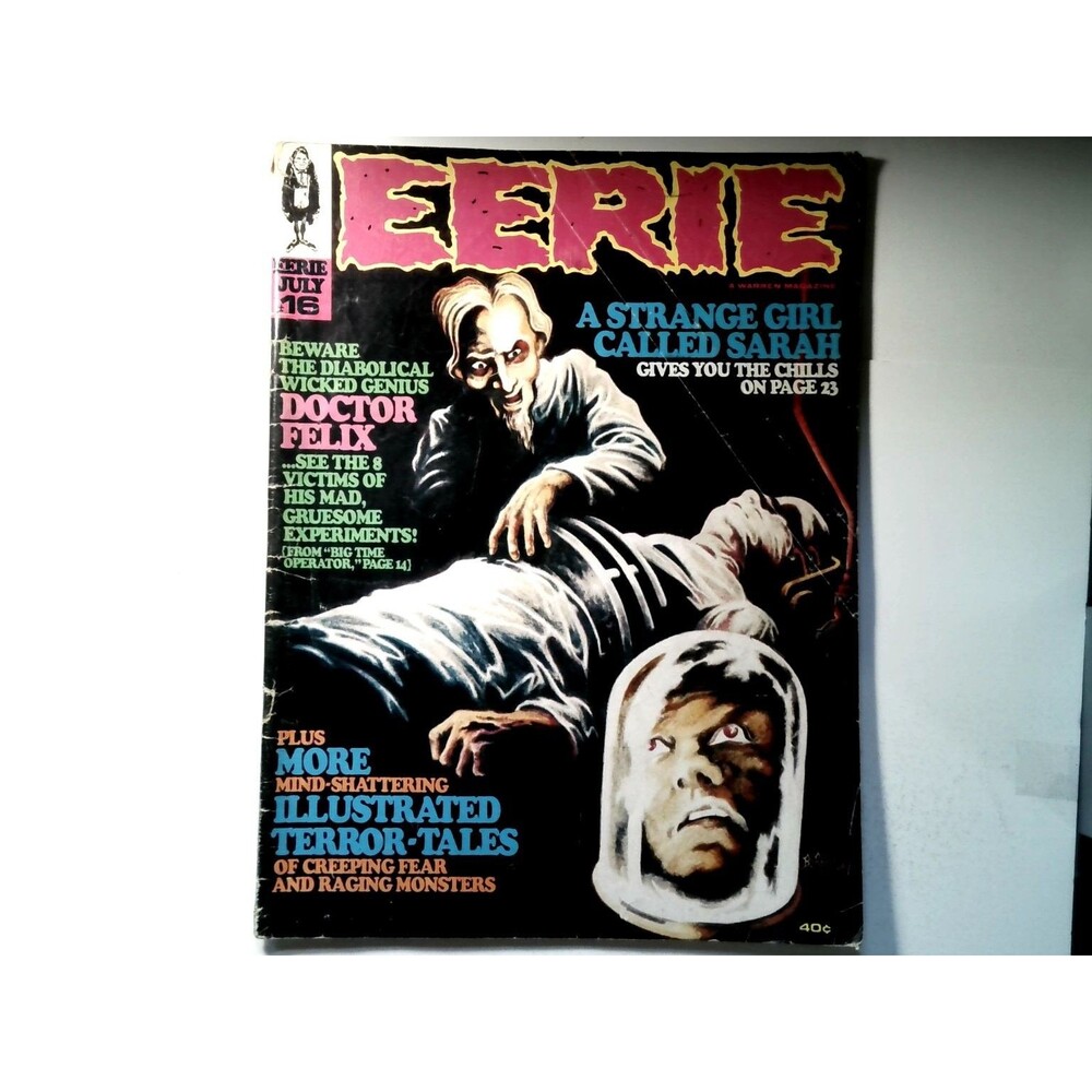 Eerie No. 16 July 1968 Warren Publishing Horror Magazine Monster Comic Vintage
